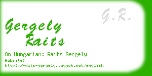 gergely raits business card